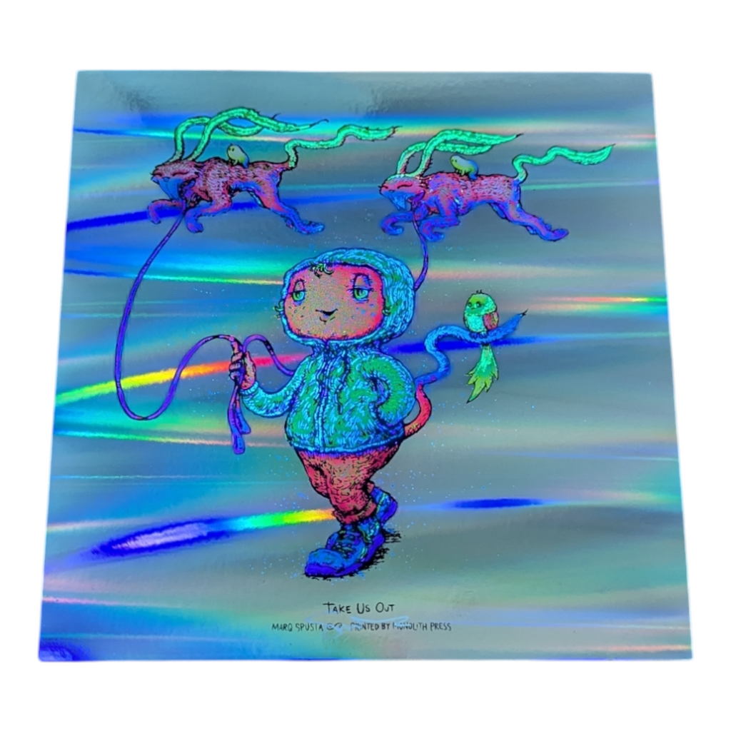 Marq Spusta "Take Us Out" (Horizontal Foil) Mini Print