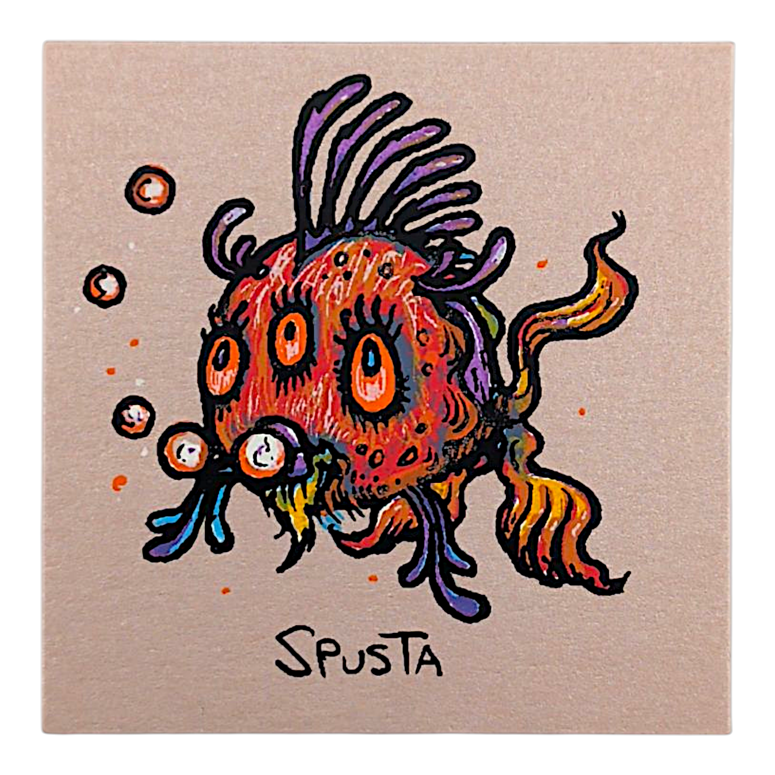 Marq Spusta Third Eye Fish (Nude Shimmer) Micro Print