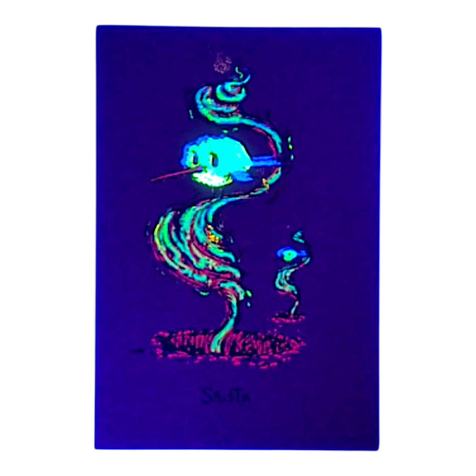 Marq Spusta Two Birds (Red Shimmer) Micro Print