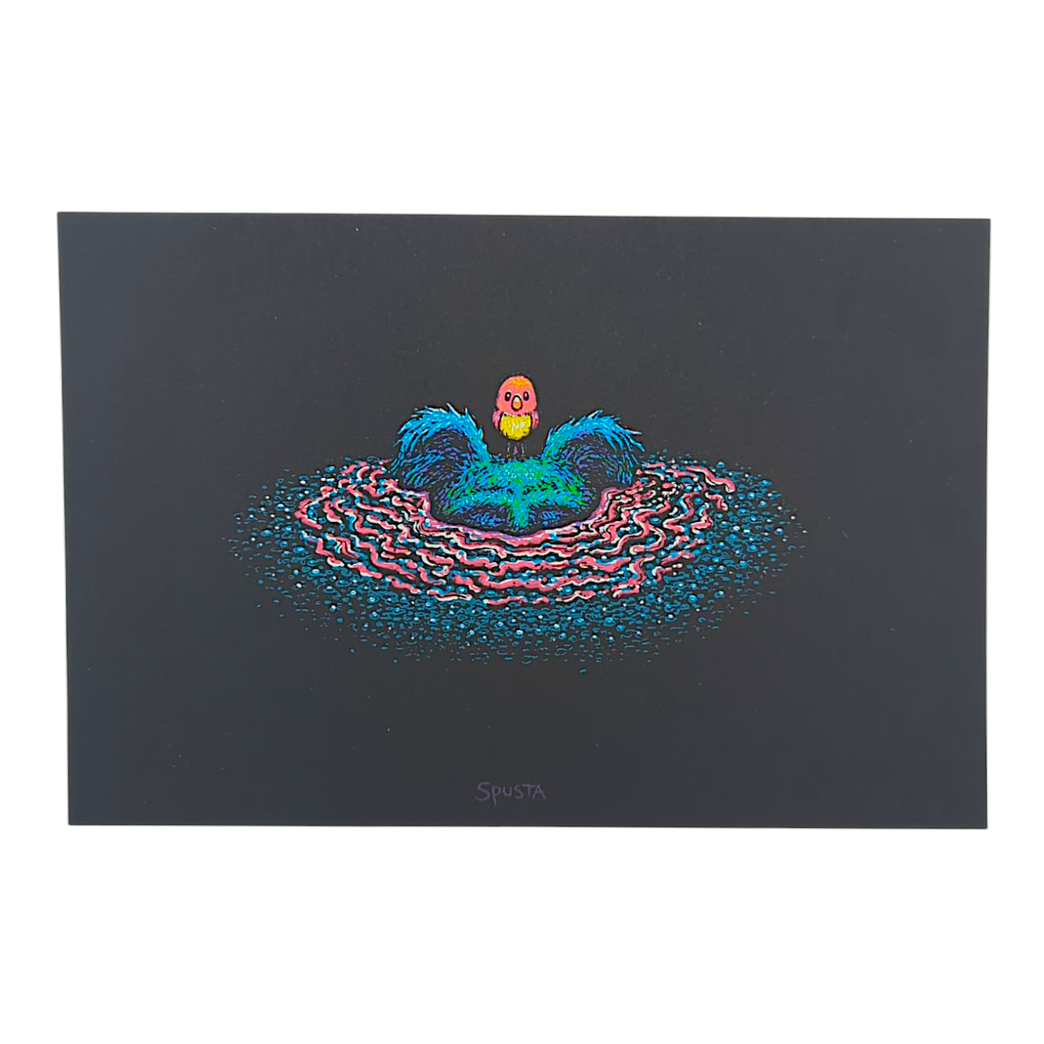 Marq Spusta Two Popping Through (Black) Micro Print
