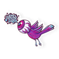 Mazza  One Eyed Bird Sticker