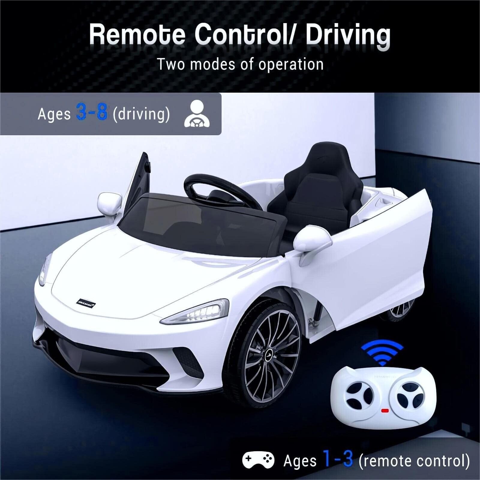 McLaren Ride On Car for Kids: 12V Electric with Remote Control