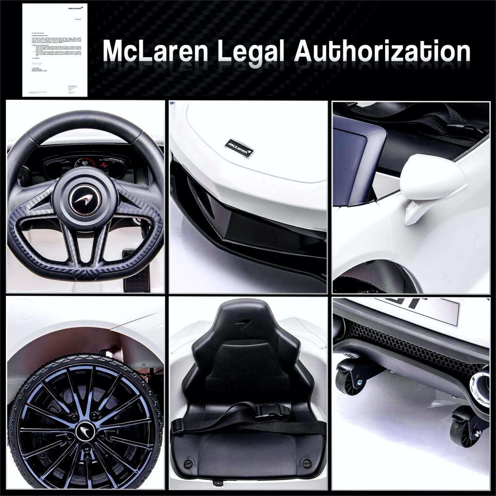 McLaren Ride On Car for Kids: Electric Toy with Remote Control - Officially Licensed 12V Gift