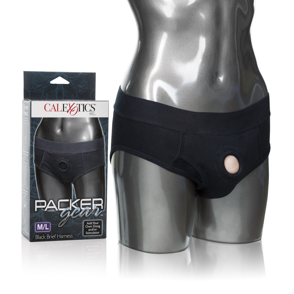 Packer Gear Brief Harness Medium/Large Black