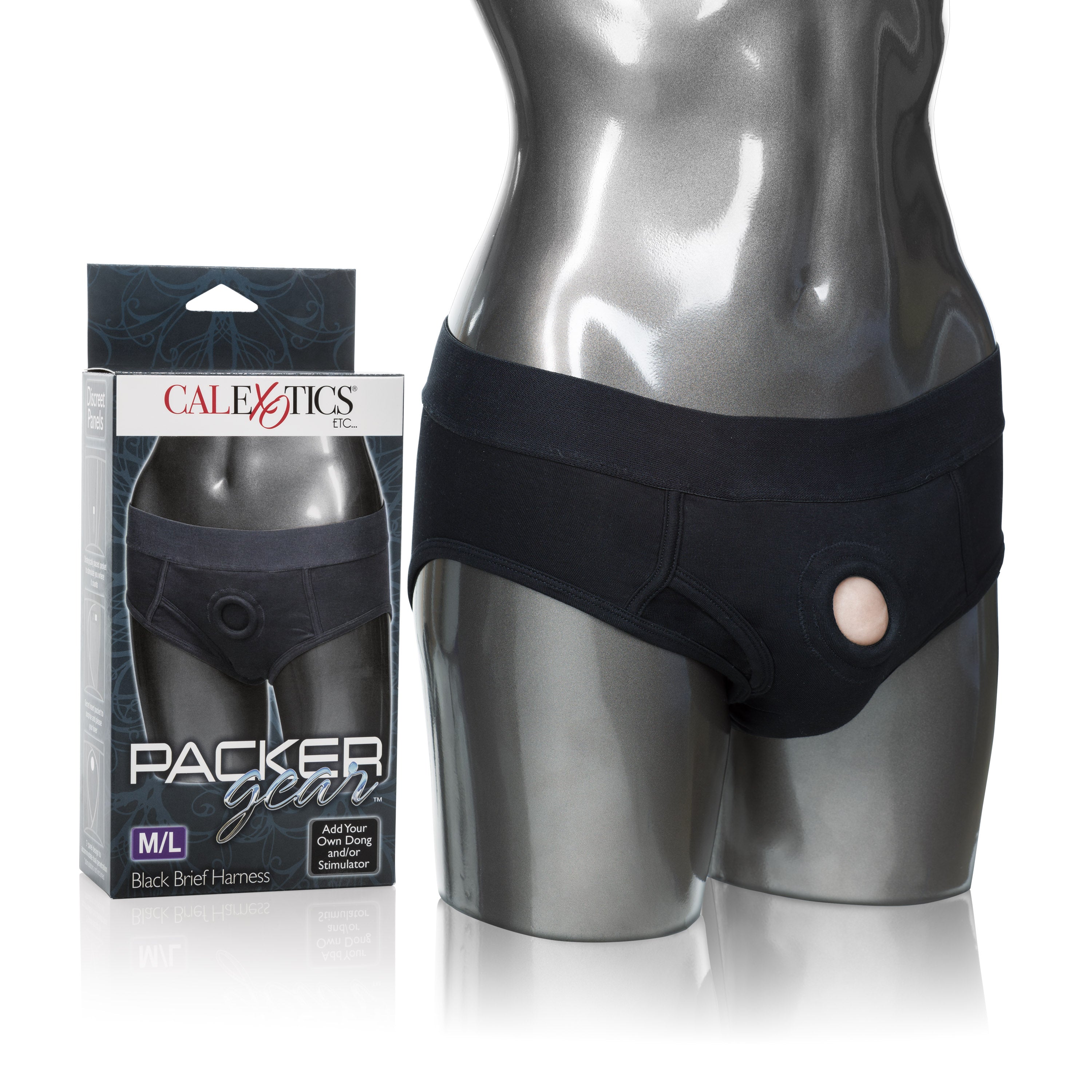 Packer Gear Brief Harness Medium/Large Black