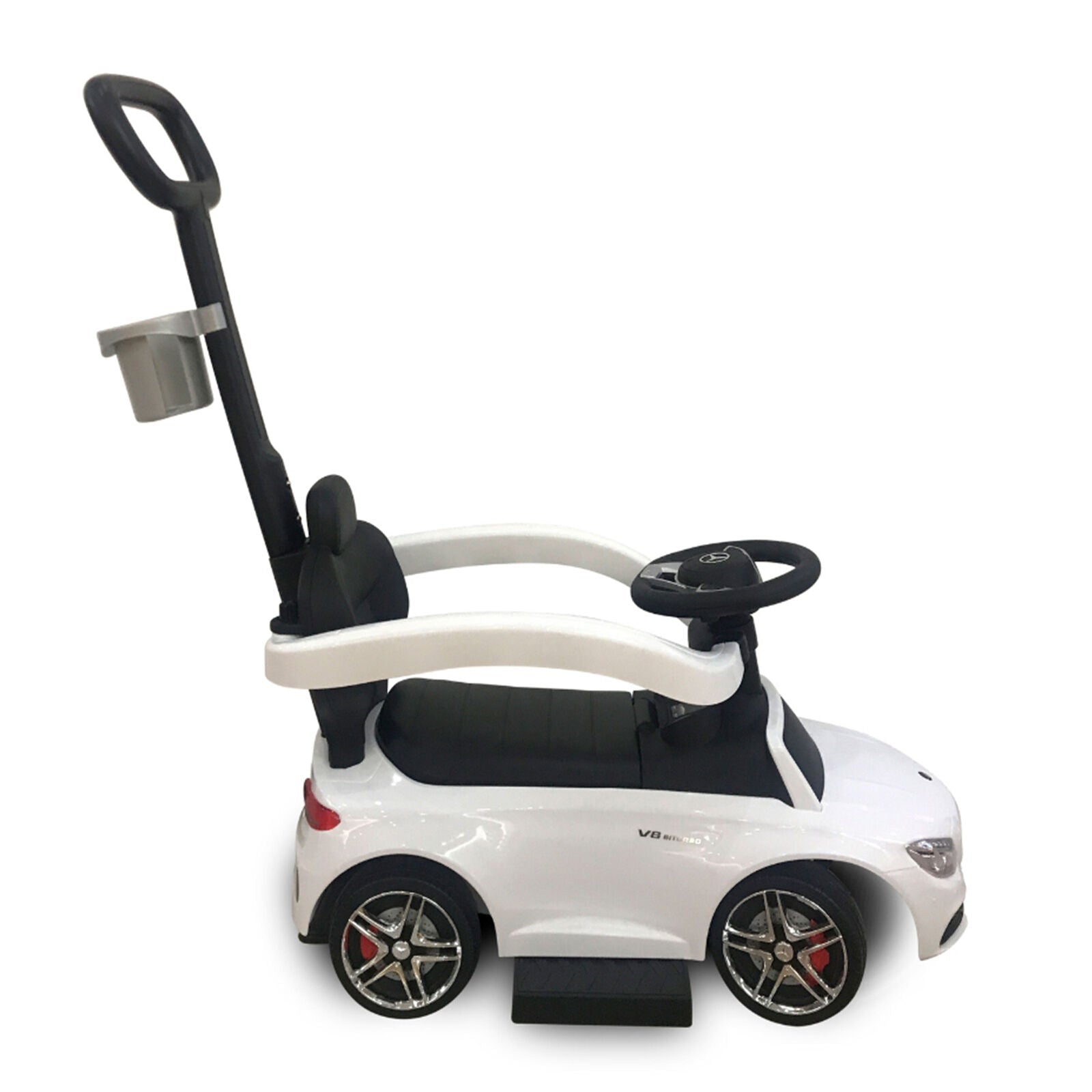 Mercedes 3 in 1 Push Car with Removable Stroller Bar - Open Box