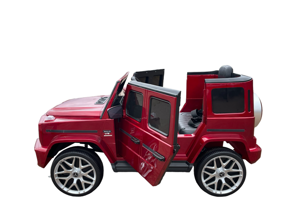 Mercedes Benz 12V Electric Kids Ride-on Car with Remote Control and MP3 Player in Burgundy, White, and Yellow