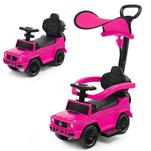 Mercedes Benz G350 3-in-1 Push Car: Stroller, Sliding Car, and Canopy in One!
