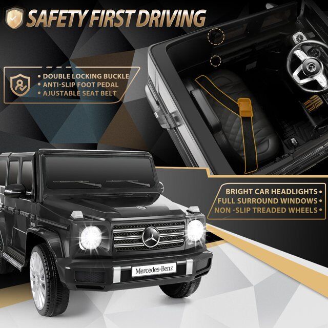 Mercedes-Benz G500 12V Electric Ride-On Car for Kids - Officially Licensed Motorized Toy