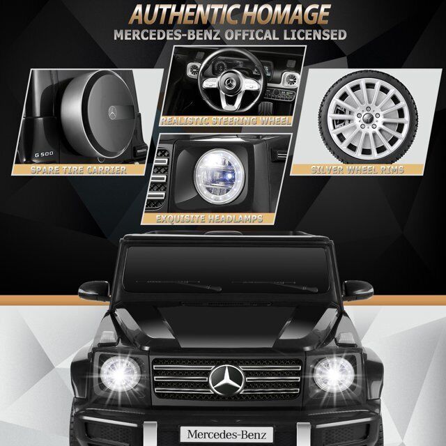 Mercedes-Benz G500 12V Electric Ride-On Car for Kids - Officially Licensed Motorized Toy