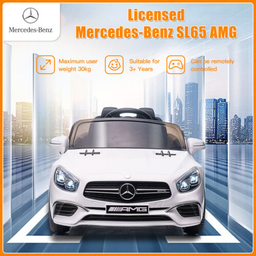 Mercedes-Benz Licensed 12V Electric Ride-On Car for Kids with Remote Control and MP3 Player