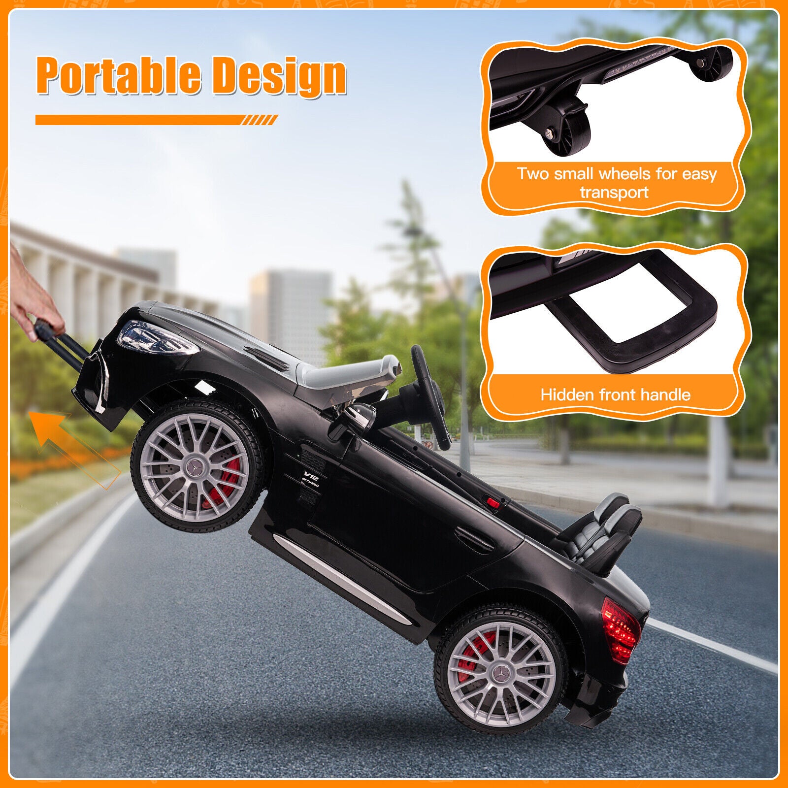 2-Seater Licensed Mercedes-Benz/Bentley Electric Ride-On Car for Kids with Remote Control
