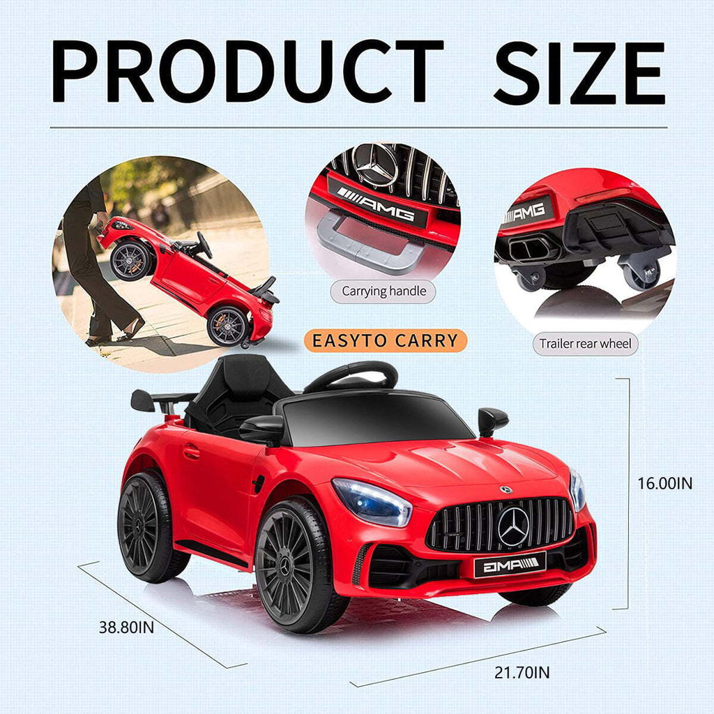 Mercedes Benz Licensed 12V Kids Ride on Car with MP3 Player - Motorized Vehicle for Endless Fun!