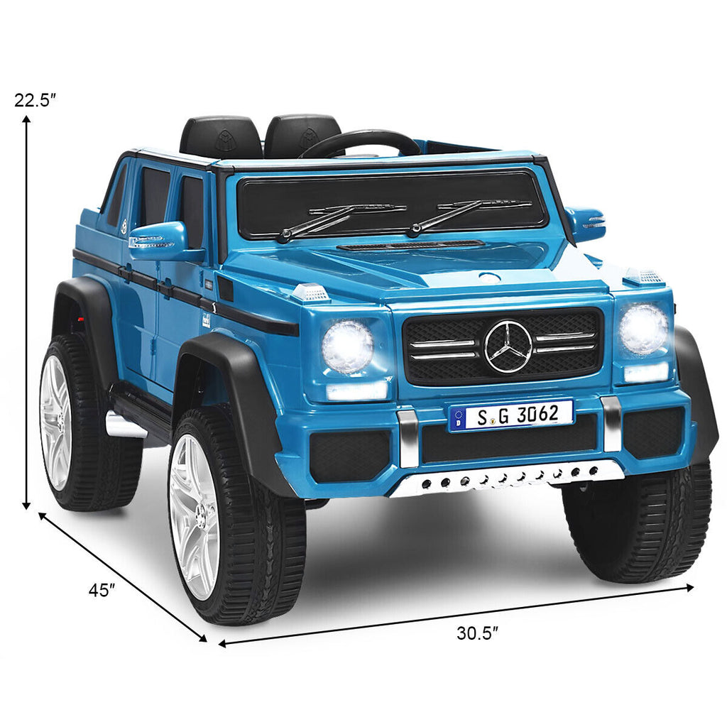 Mercedes-Benz Licensed 12V Kids Ride On Car with RC Control and Trunk in Navy