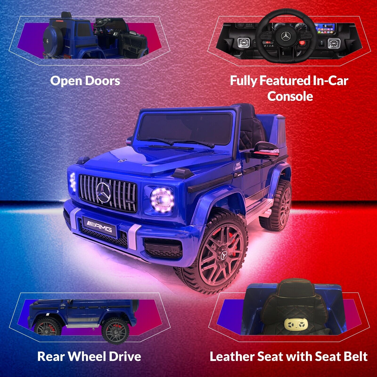 Mercedes-Benz Licensed 12V Ride-On Truck for Kids with Remote Control - Available in Multiple Colors