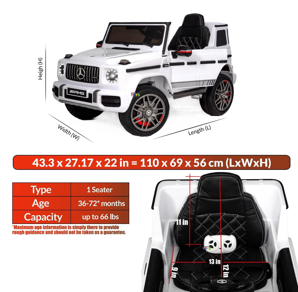 Mercedes-Benz Licensed 12V Ride-On Truck for Kids with Remote Control - Available in Multiple Colors