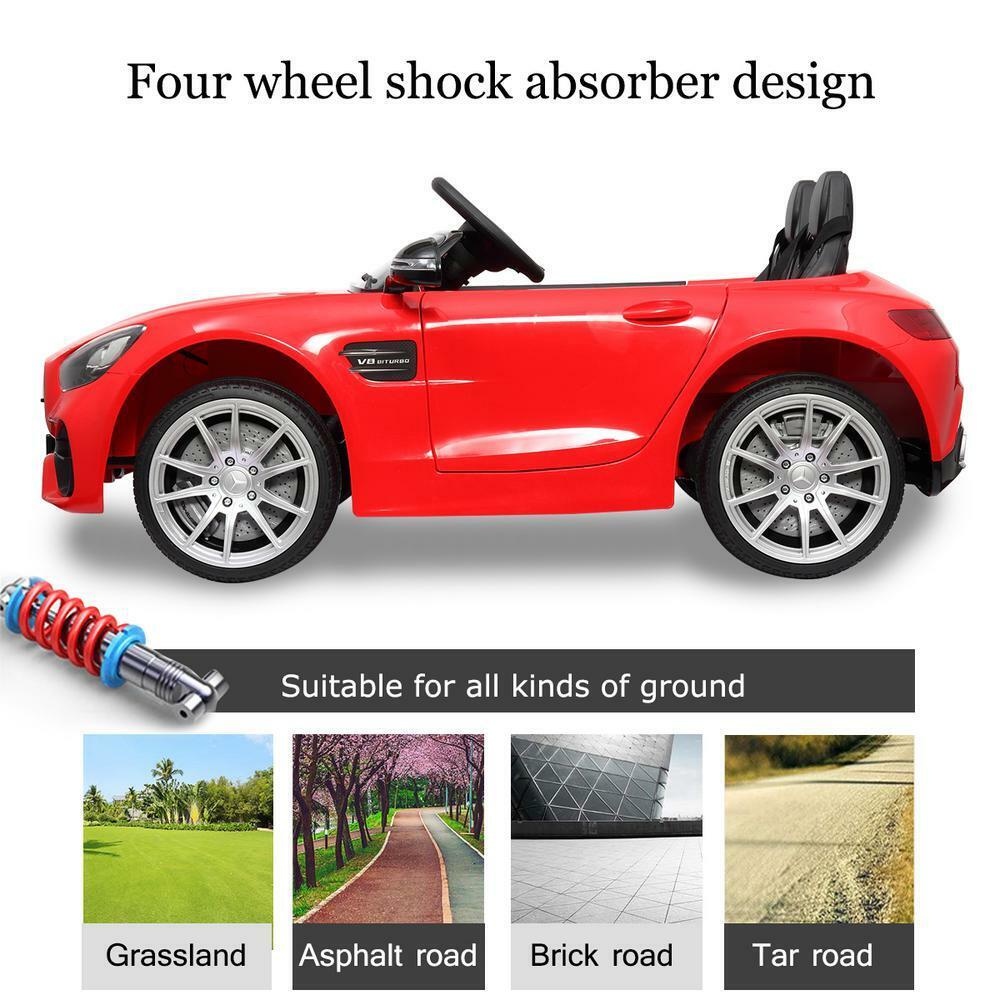 Mercedes Benz Licensed Electric Ride-On Car for Kids - Red