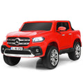 Mercedes Benz Licensed X Class RC 12V Ride On Car for Kids with Trunk - Red