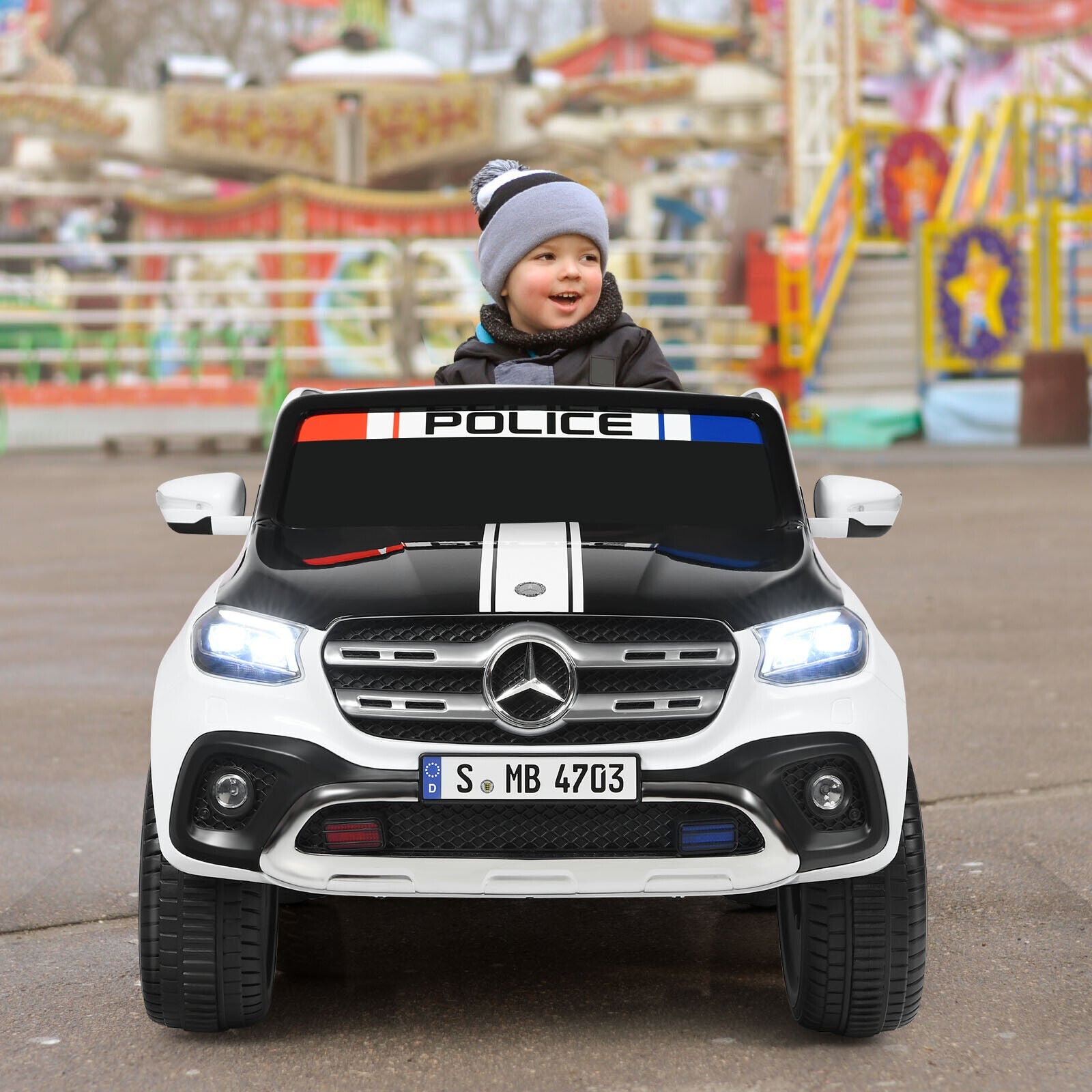Mercedes Benz Licensed X Class RC 2-Seater 12V Kids Ride On Car with Trunk