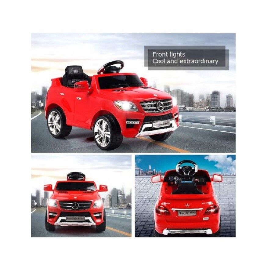 Mercedes Benz ML350 Ride On Car with Remote Control, MP3 Port, and Seat Belt for Kids