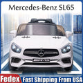 Mercedes Benz SL65 12V Kids Electric Ride-On Car - White with Remote Control and Mp3 Player