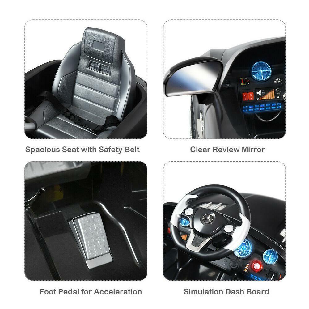 Mercedes Benz SLS Kids Ride On Car with 2.4G Remote Control in Black