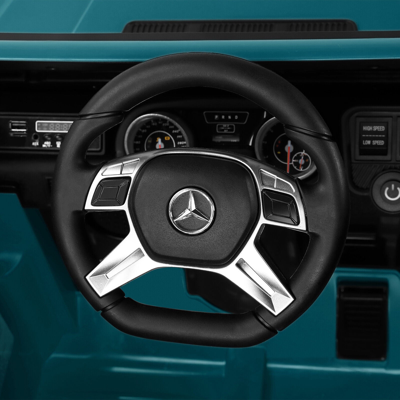 12V Electric Mercedes-Benz Kids Ride On Car with Remote Control, Lights, and Music