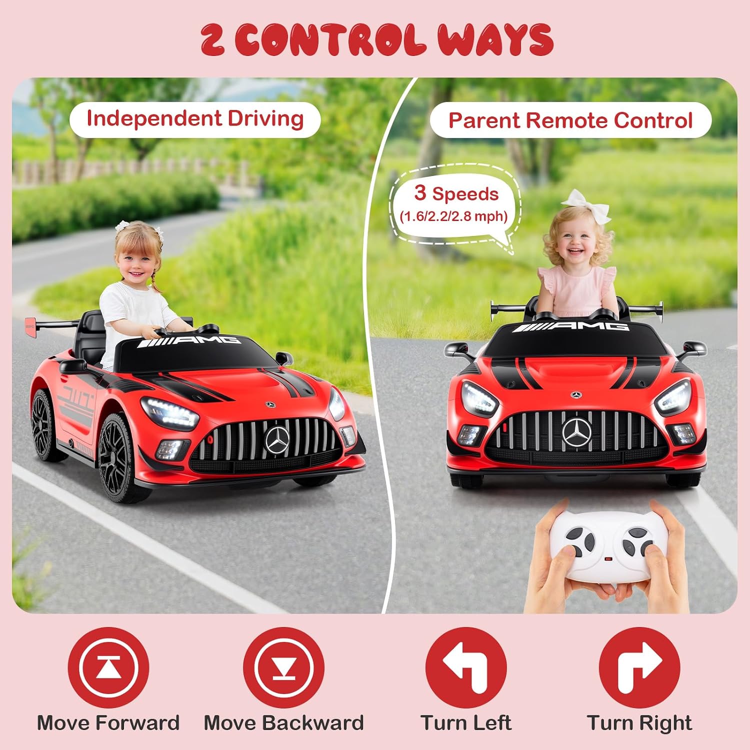 12V Mercedes Benz Electric Car for Kids with 2.4G Remote Control