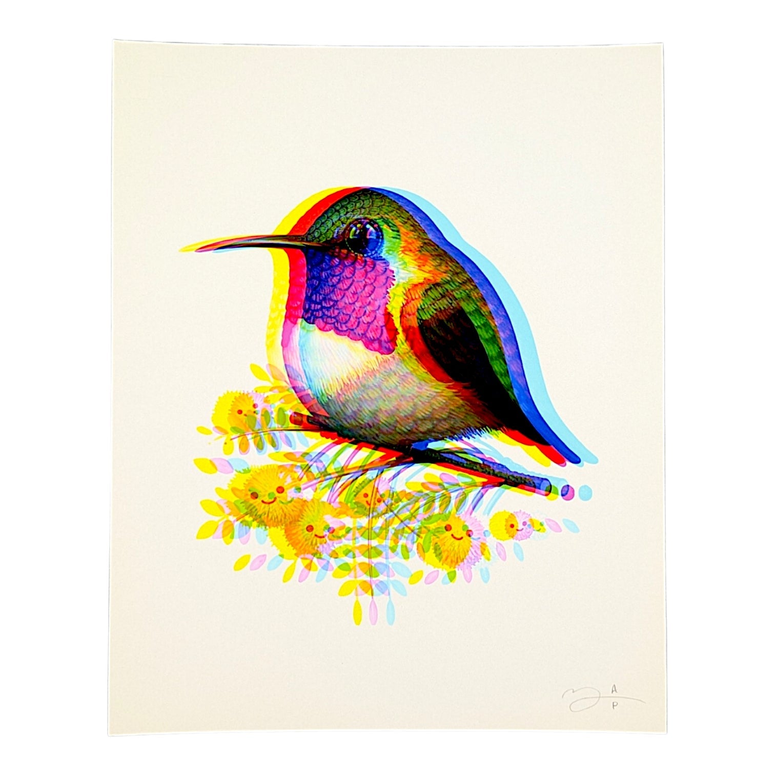 Mike Mitchell "Lucifer Hummingbird (Printing Error) " Print
