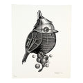 Mike Mitchell x Rob Jones "Oak Titmouse (B&W)" Print