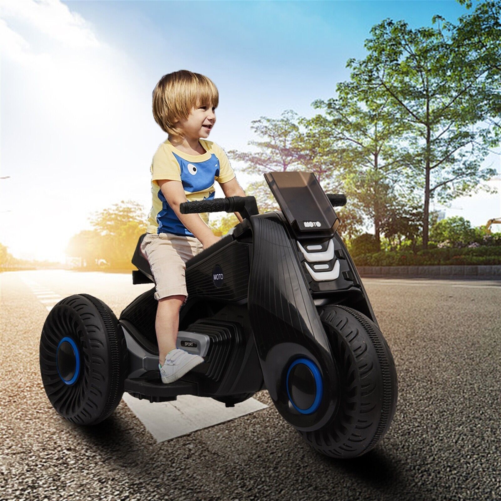 MP3 Kids Electric Motorcycle with Training Wheels - Perfect for Little Riders!