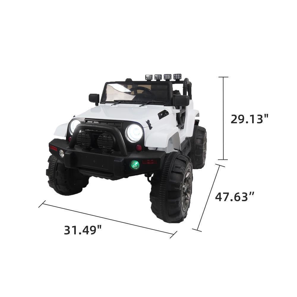 MP3 Remote Control Electric Ride-On Truck for Kids - 1 Seater with Battery Power