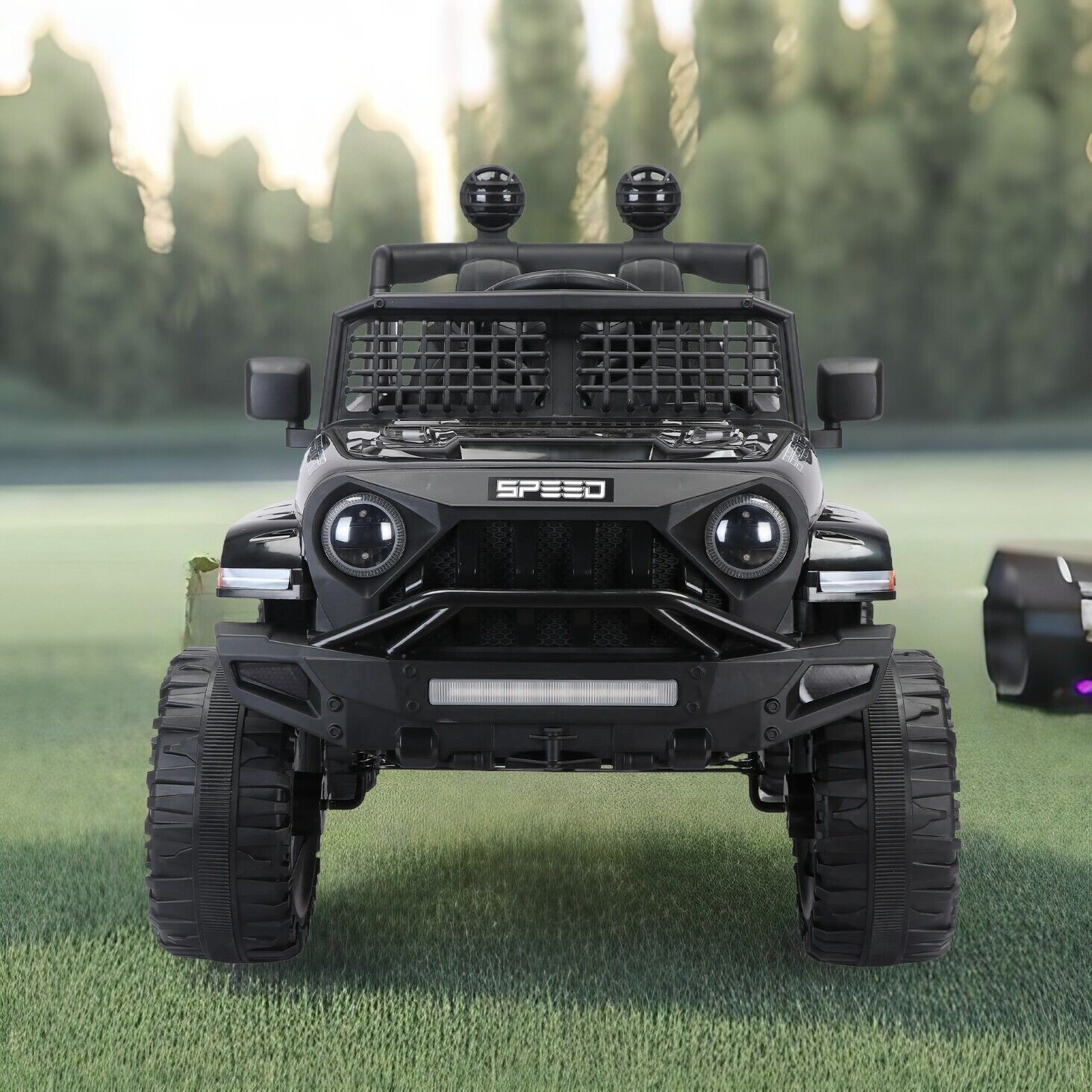 Multi-Functional LED Light with USB MP3 and Bluetooth Connectivity, 3 Adjustable Speeds and Power Display