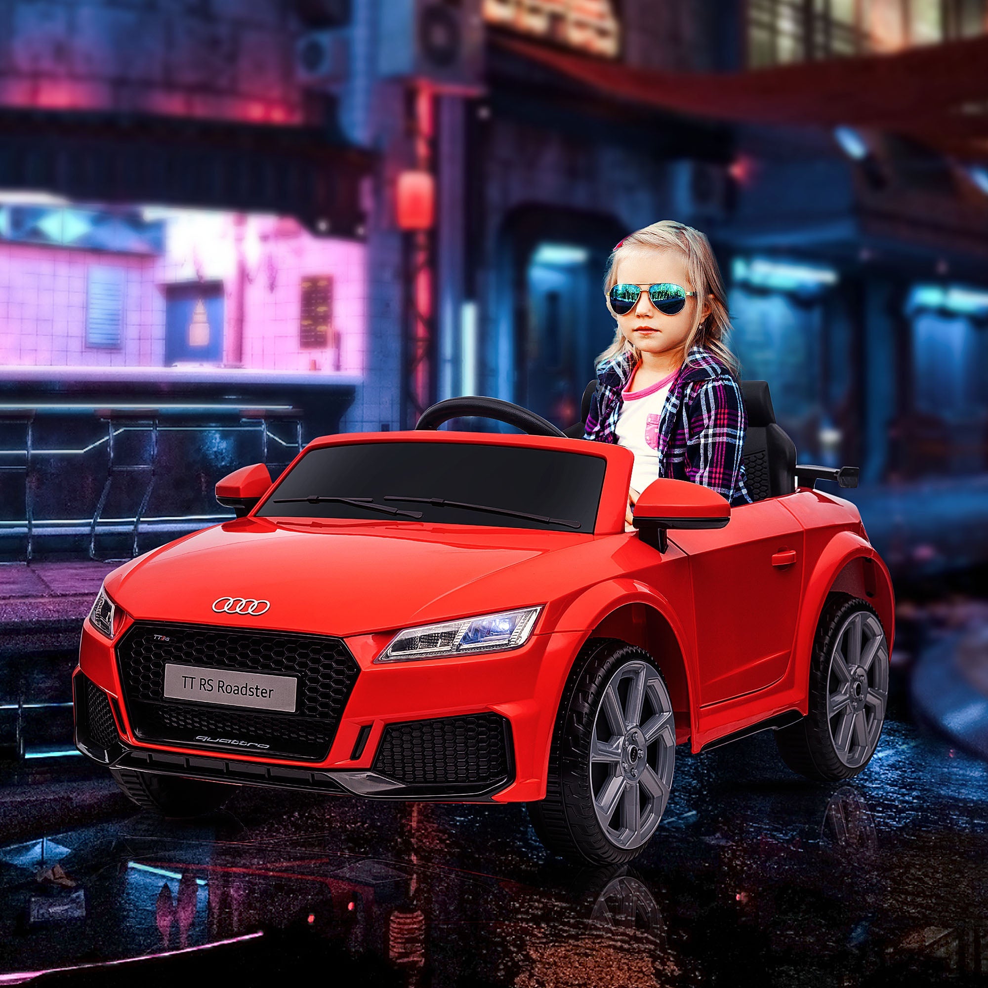 6V Audi TT RS Kid Electric Sports Car with Remote Control Ride-On