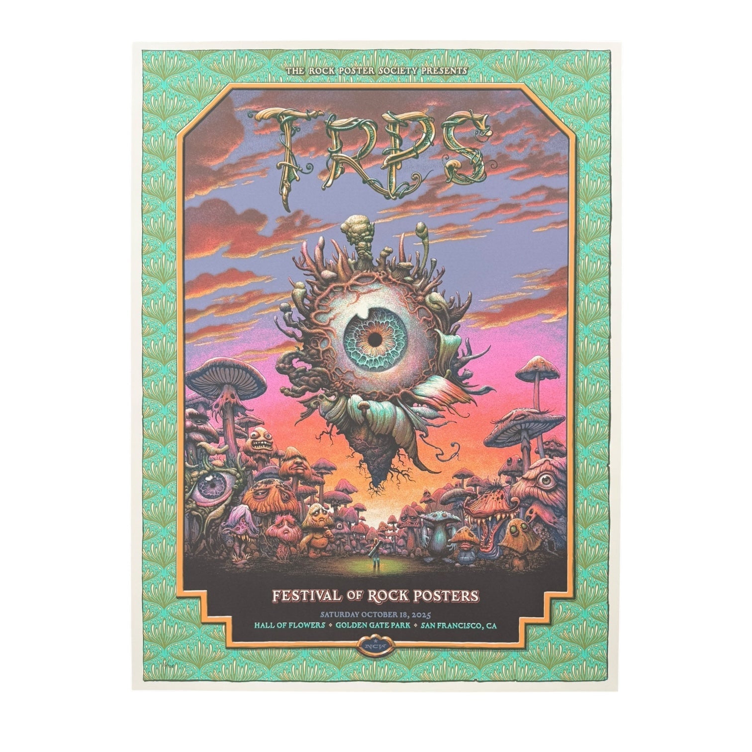 N.C. Winters "Ocular Spectacular" (White) TRPS Print