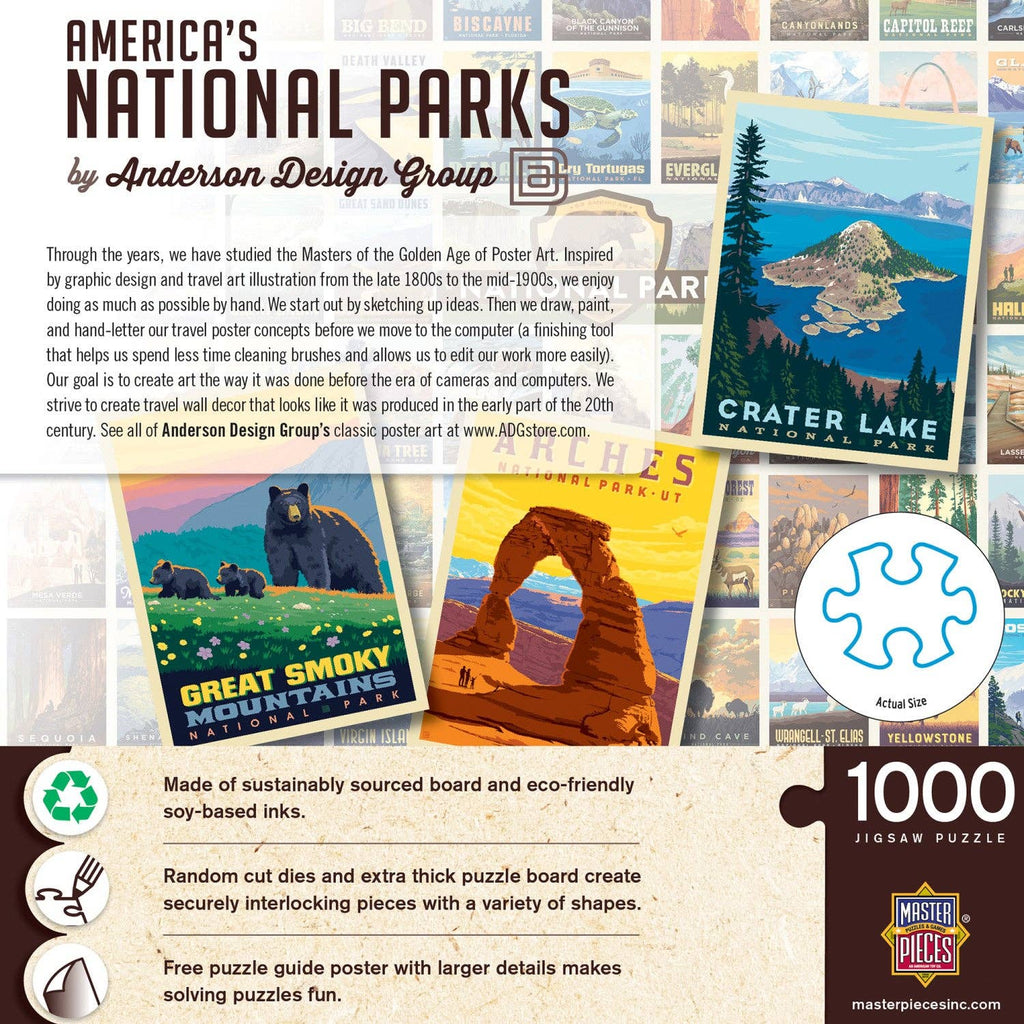 National Parks by Anderson Design Group 1000 Piece Puzzle by Masterpieces