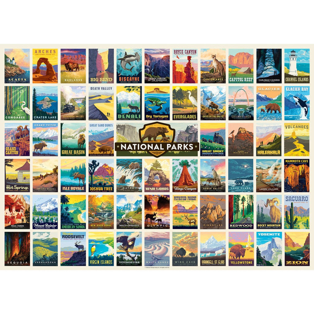 National Parks by Anderson Design Group 1000 Piece Puzzle by Masterpieces