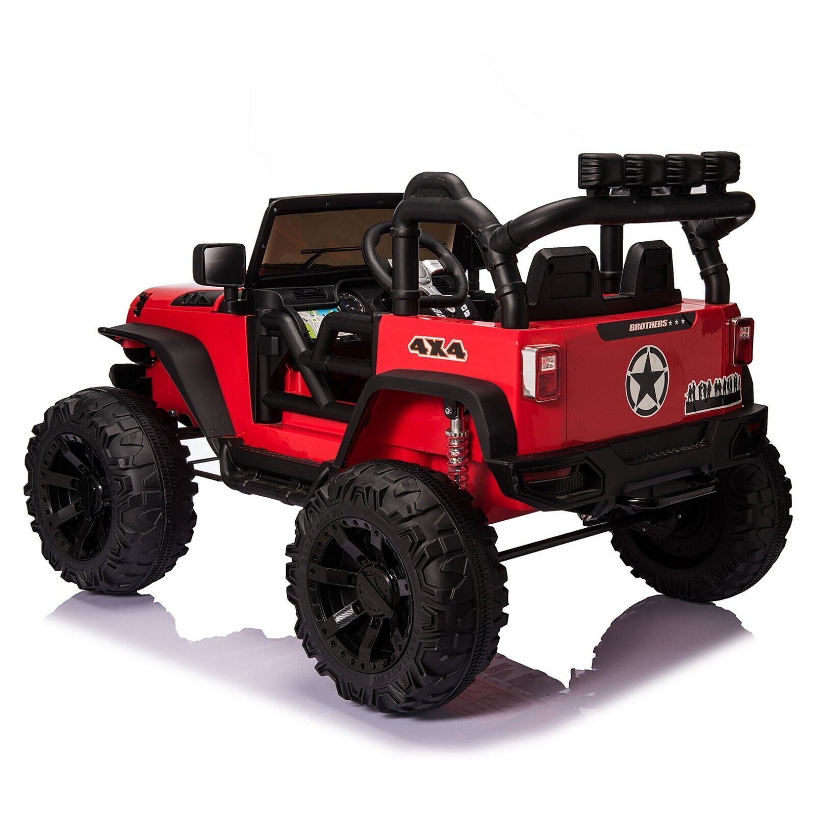 24V Electric Kids Ride On Jeep with Remote Control, USB, and Bluetooth Connectivity