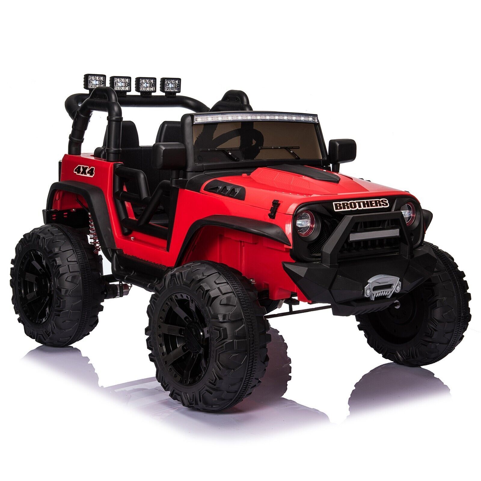 New 24V Electric Ride-On Jeep Toy Car with Remote Control, USB, and Bluetooth for Kids