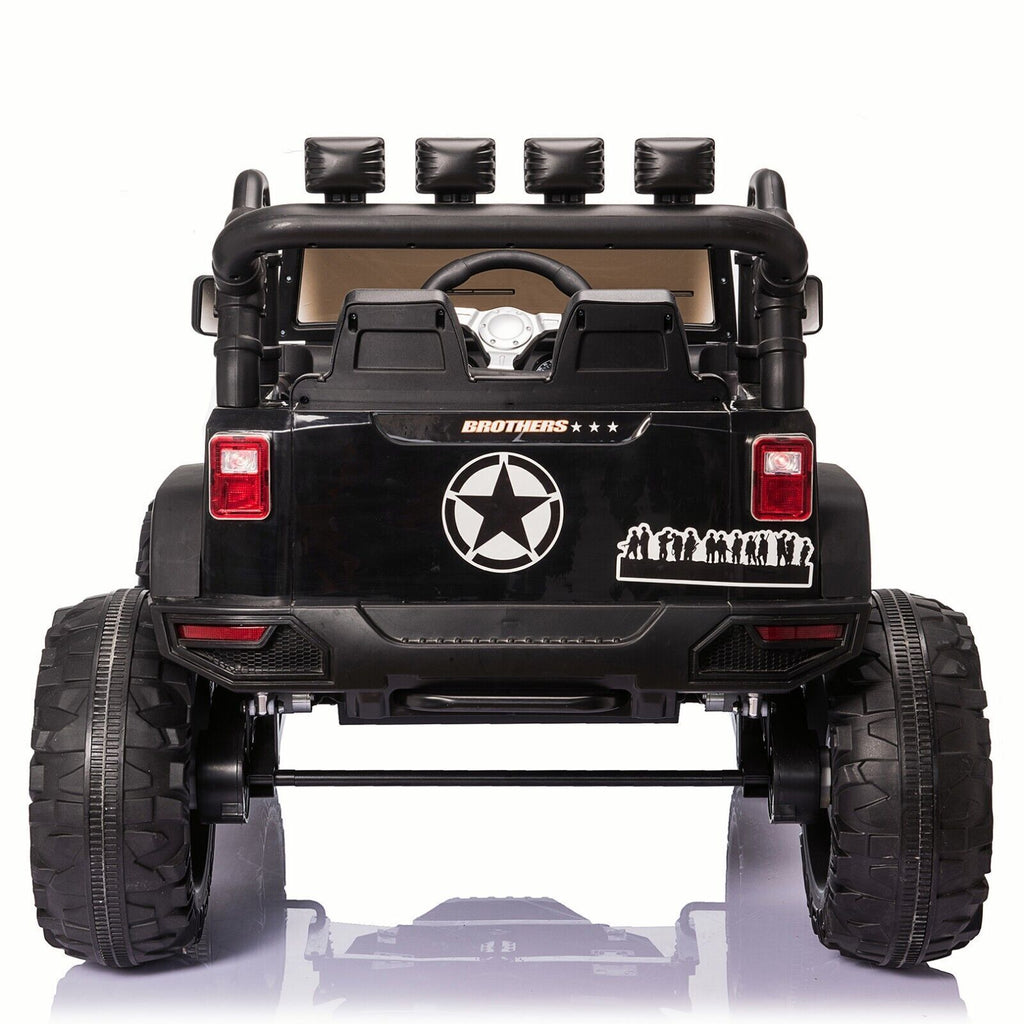 24V Electric Ride On Jeep Toy Car with USB, Bluetooth, and Remote Control for Kids
