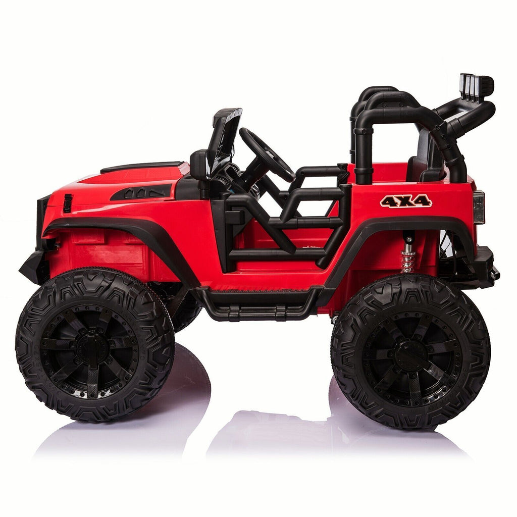 24V Electric Ride On Jeep Toy Car with USB, Bluetooth, and Remote Control for Kids