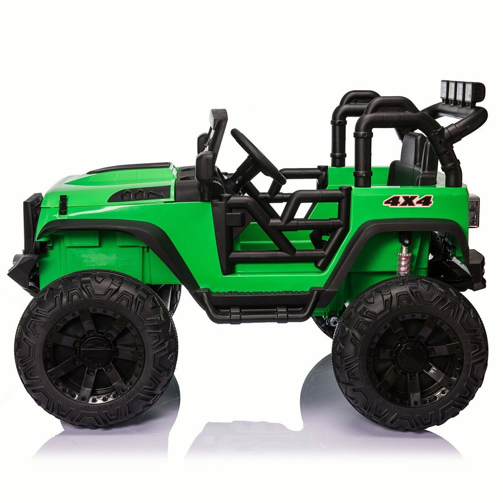 24V Electric Ride On Jeep Toy Car with USB, Bluetooth, and Remote Control for Kids