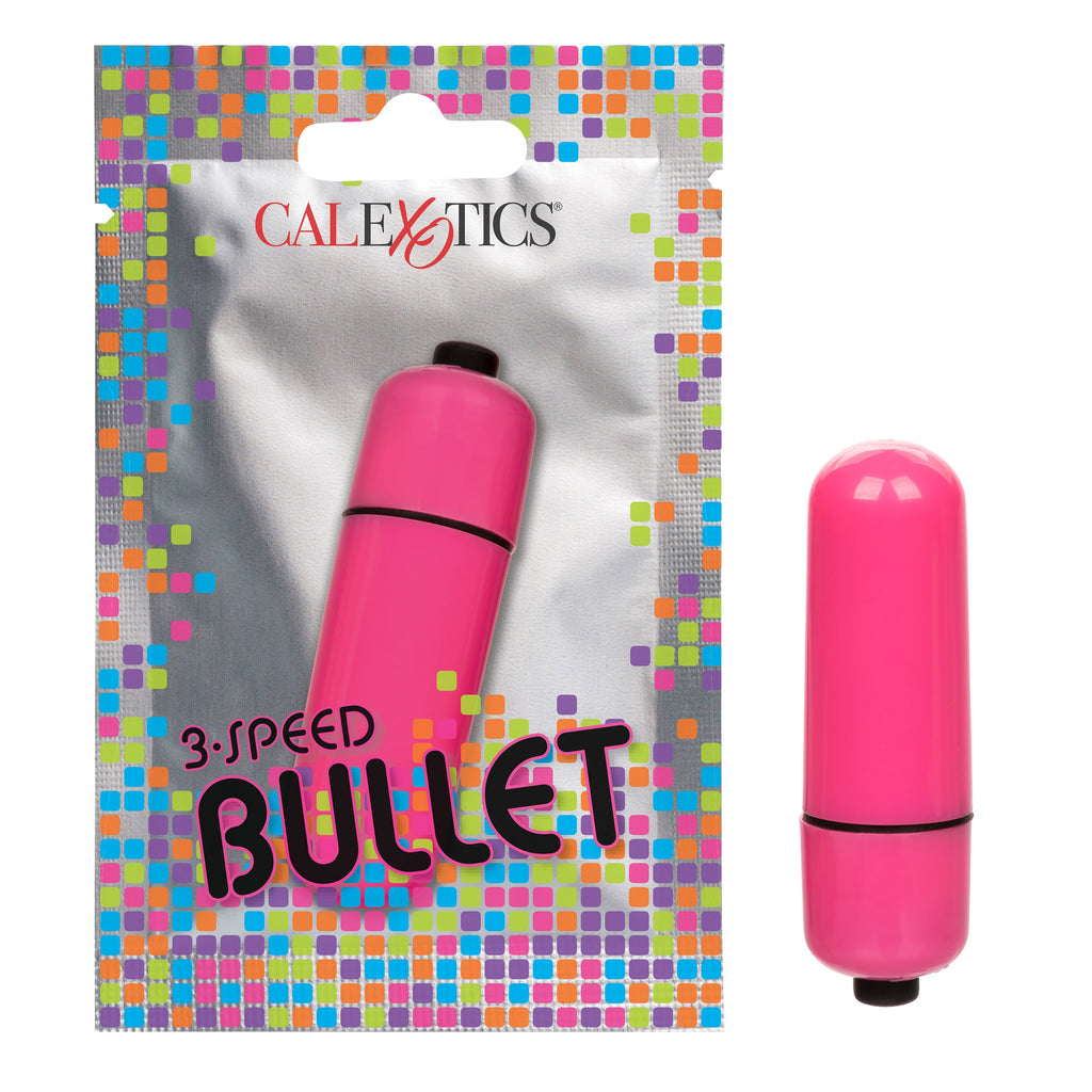 Foil Pack 3-Speed Bullet Massager - Pink