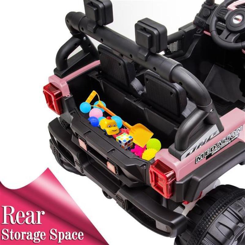 Off-Road 12V Electric Ride-On Car with Dual Drive and Remote Control