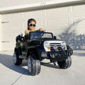 Off-Road Adventure 12V Battery-Powered Jeep Truck for Kids with Remote Control, MP3 Player, and Lights