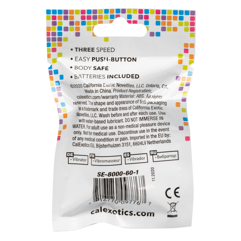 Foil Pack 3-Speed Bullet Massager - Purple
