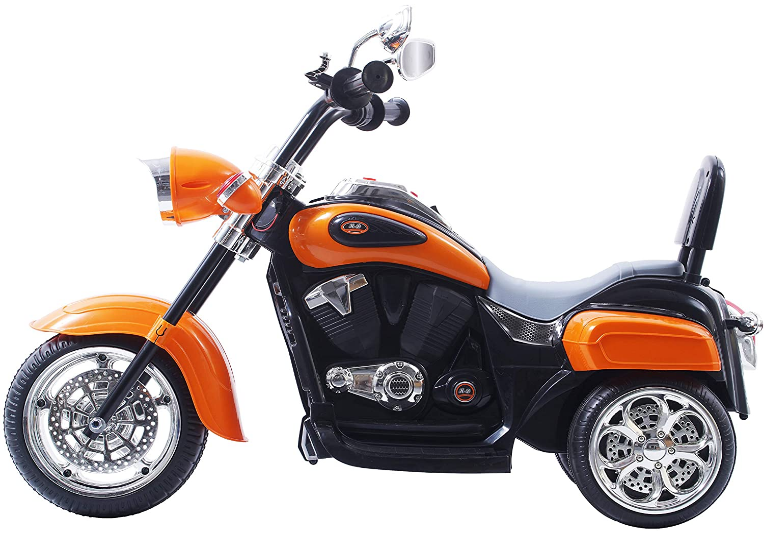 Orange 1-3 Year Old Kids' Motorcycle with Wheels