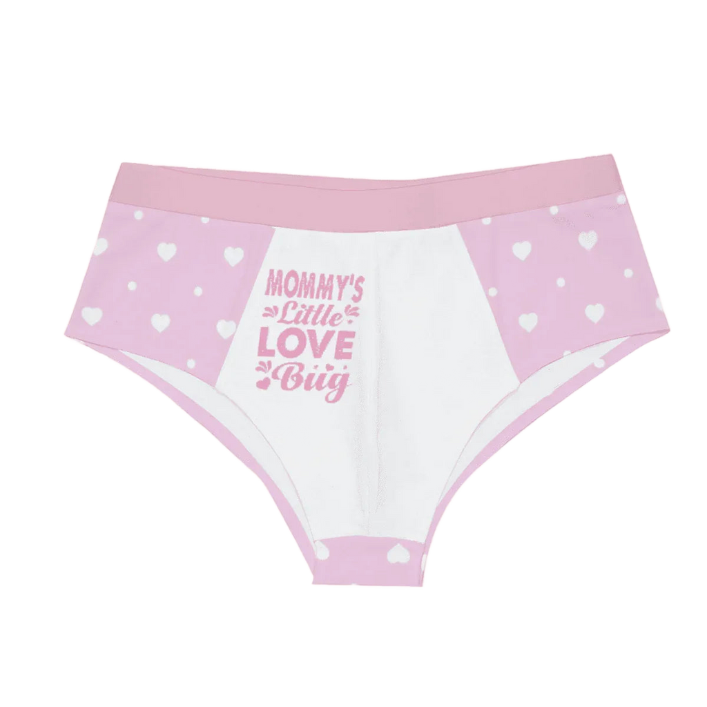 'Mommy's Little Love Bug' Pink White Briefs