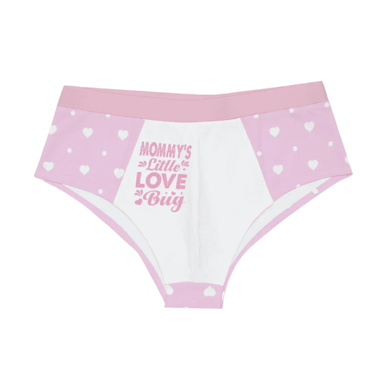 'Mommy's Little Love Bug' Pink White Briefs