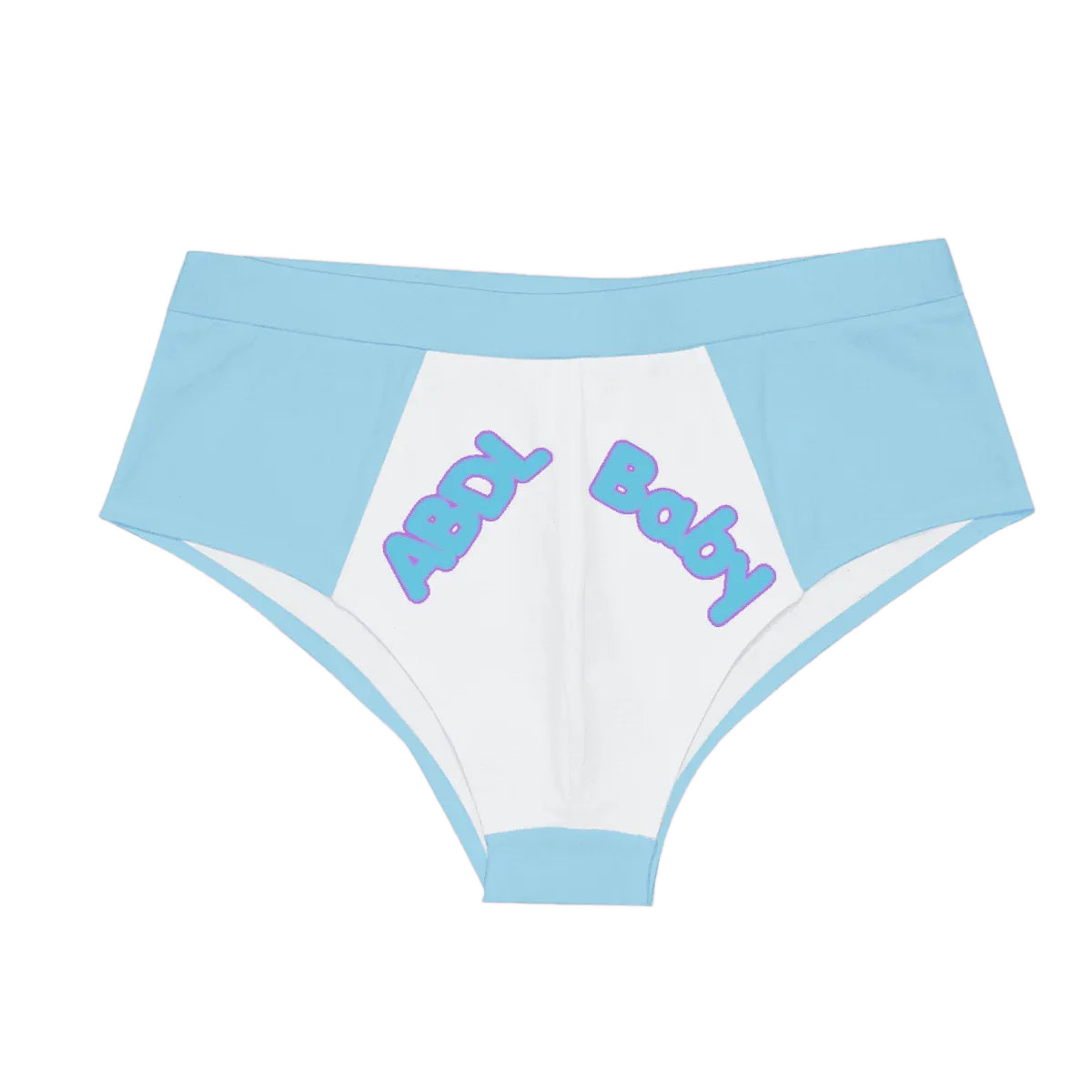 ABDL Baby Blue White Briefs